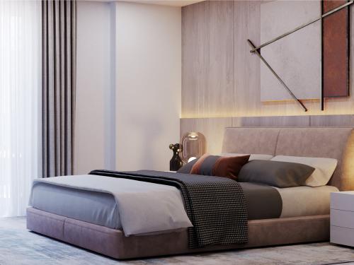 VIA Suites master bedroom
