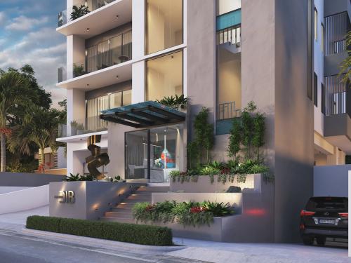 Torre DIB exterior and lobby